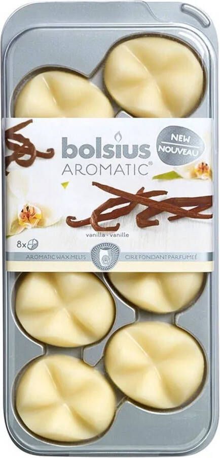 Bolsius Wax brander met aromatische wax Vanilla 107790501875