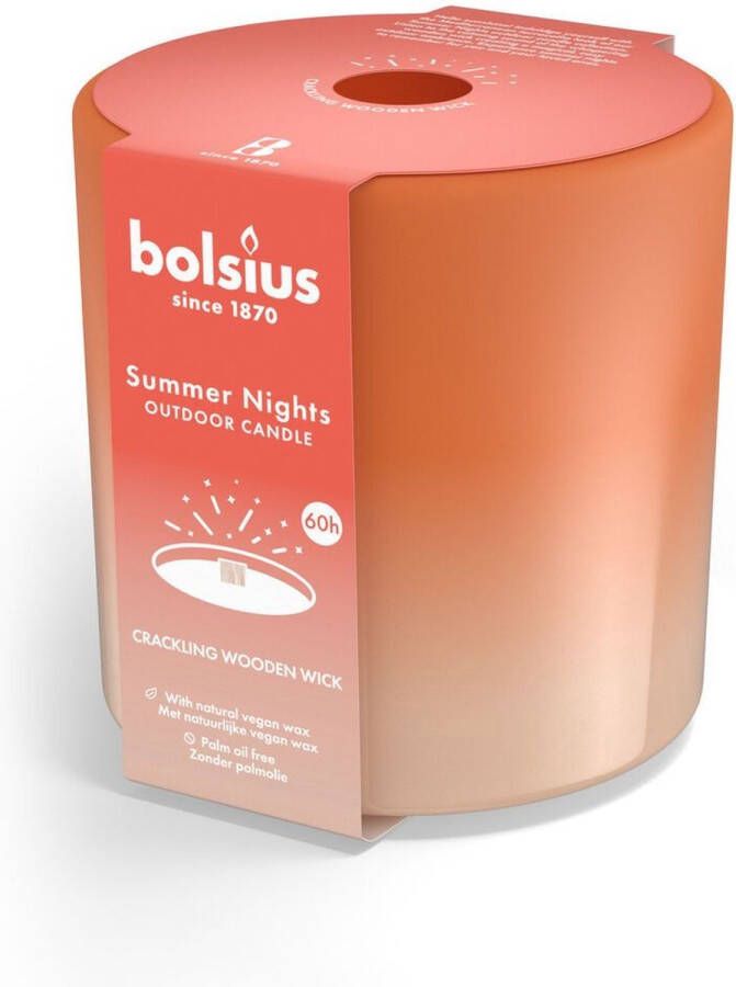 Bolsius Buitenkaars Summer Nights Ivoor 12 cm ø 13 cm