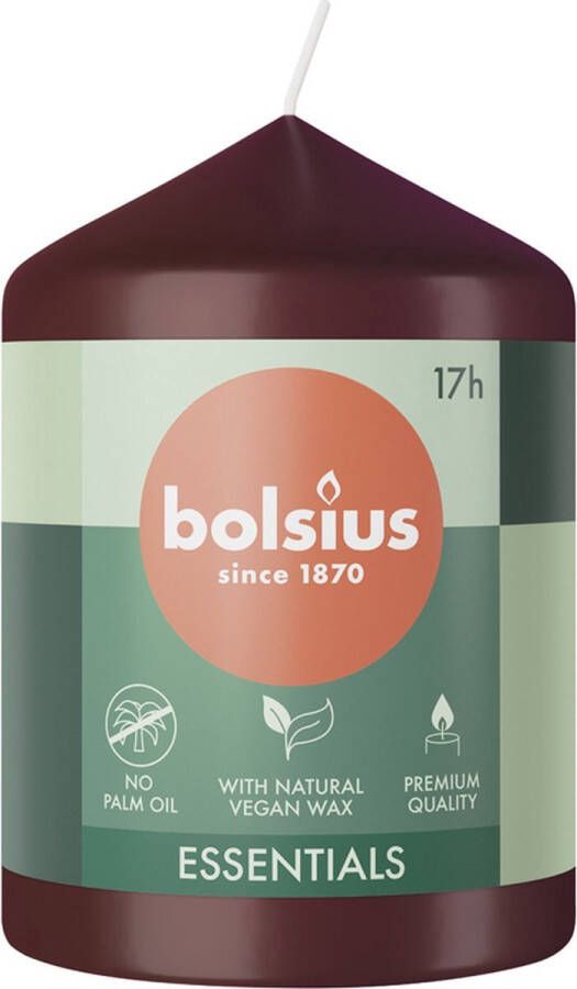 Bolsius Essentials Stompkaars 80 58 Velvet Red