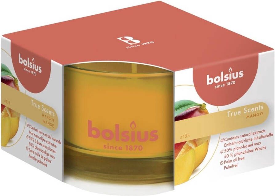 Bolsius Geurglas 50 80 True Scents Mango