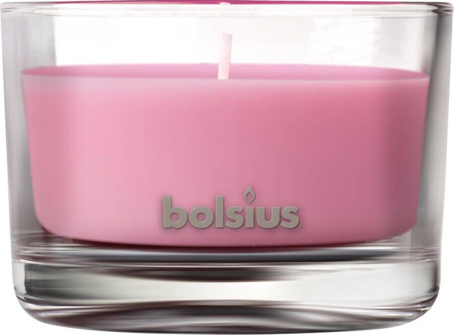 Bolsius Geurkaars True Scents Magnolia 9 2 Cm Glas wax Roze