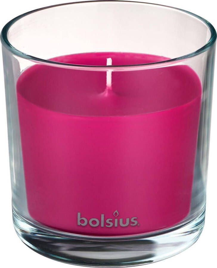 Bolsius Geurkaars True Scents Peony 9 7 Cm Glas wax Roze