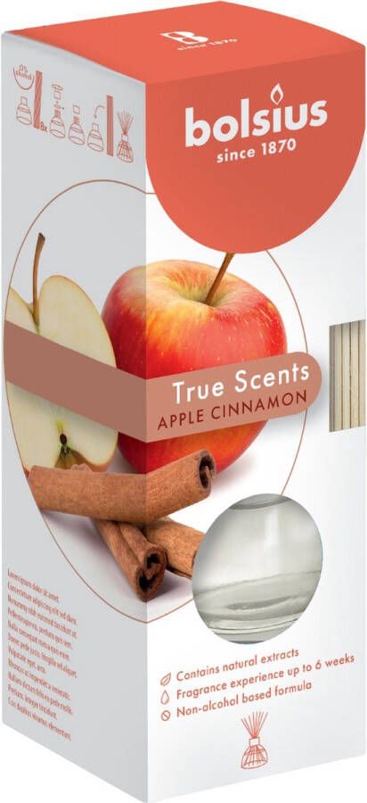 Bolsius Geurstokjes True Scents Apple Cinnamon 45 ml