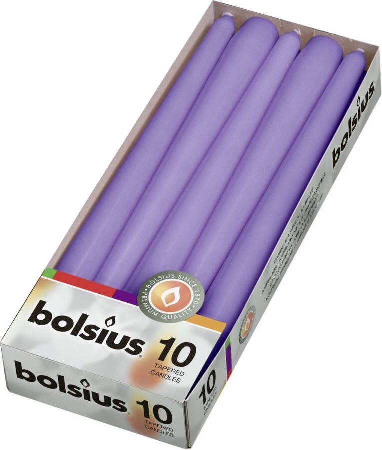 Bolsius Gotische Kaarsen Ultra Violet 24.5 cm 10 Stuks