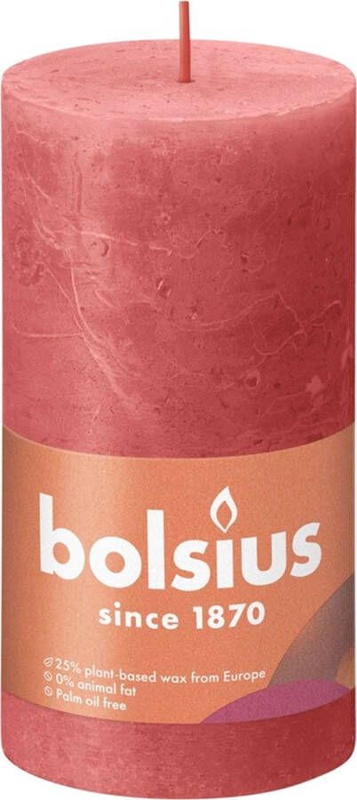 Bolsius Stompkaars Blossom Pink Ø68 mm Hoogte 13 cm Roze 60 branduren