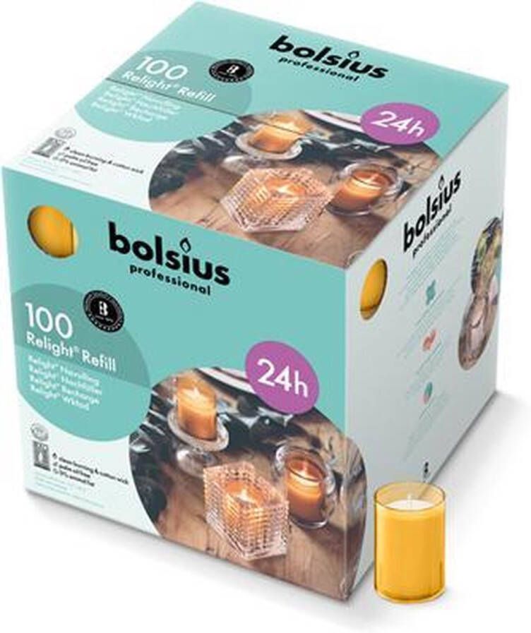 Bolsius professional relight refill 100 stuks oranje