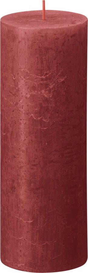 Bolsius Shine Collection Rustiek stompkaars 190 68 Delicate Red Delicaat Rood