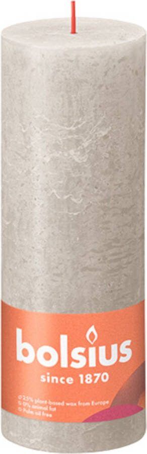 Bolsius Stompkaars Sandy Grey Ø68 Mm Hoogte 19 Cm Zandgrijs 85 Branduren