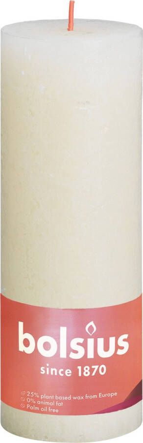 Bolsius Stompkaars Soft Pearl Ø68 mm Hoogte 19 cm Parelwit 85 branduren - Foto 2