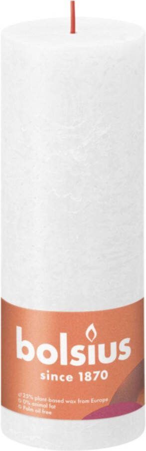 Bolsius Stompkaars Cloudy White Ø68 mm Hoogte 19 cm Wit 85 branduren