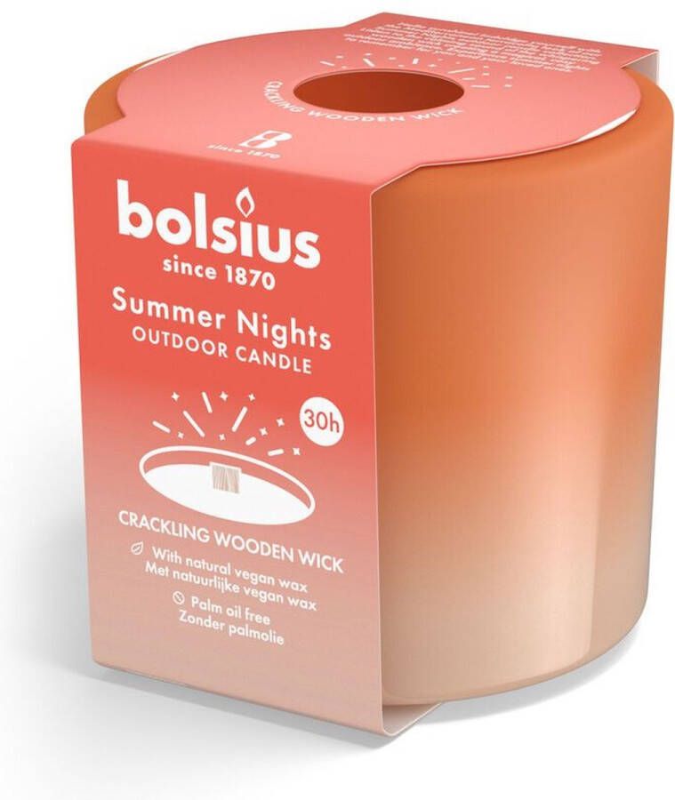 Bolsius Buitenkaars Summer Nights Ivoor 8 cm ø 9 cm