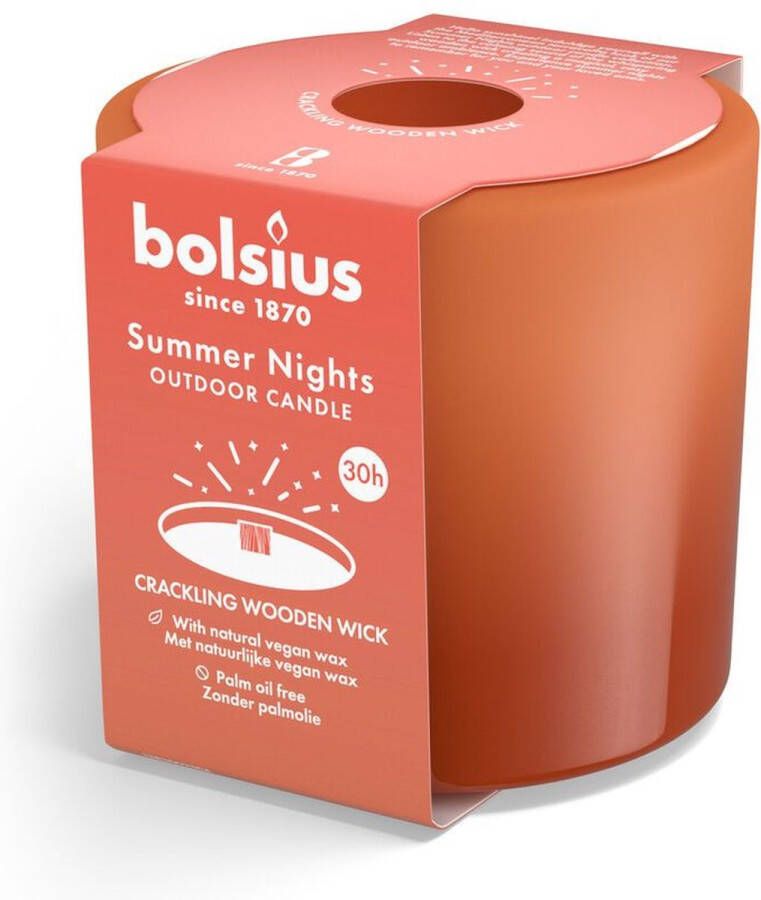 Bolsius Summer Nights glas 80 90 Terra
