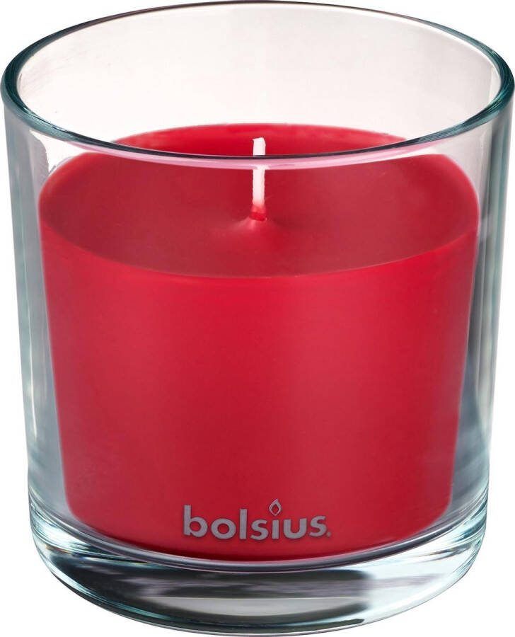 Bolsius geurkaars True Scents Pomegranate 9 7 cm glas wax rood