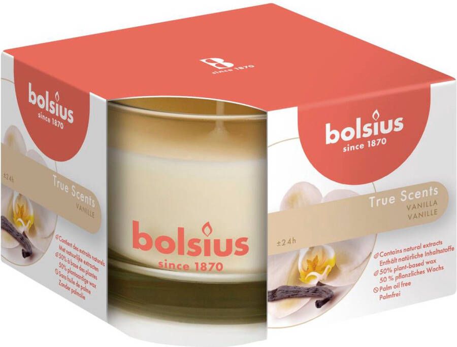 Bolsius Geurglas 63 90 True Scents Vanille Valetijn- Decoratie Sfeer