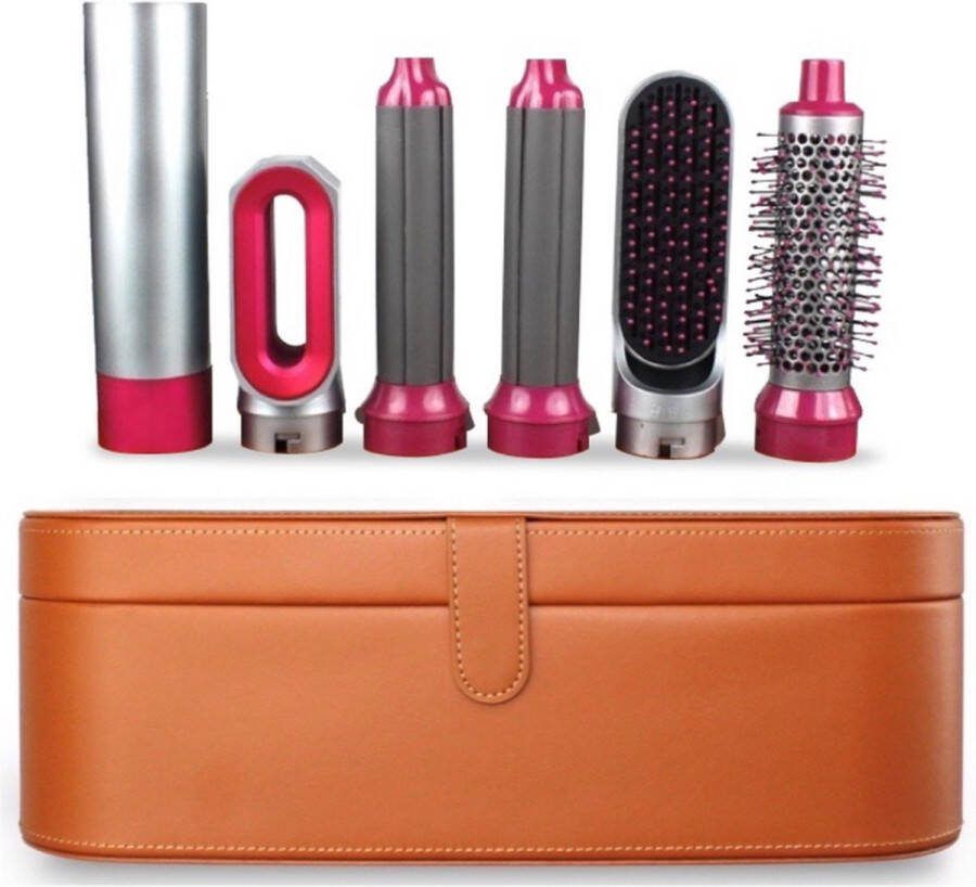 Bolspot Krultang 5 in 1 Airstyler Multistyler Grijs Roze