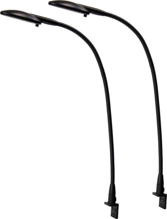 Bolt Electronics Bolt Electronics – Leeslamp – Bedlampje – Leeslamp slaapkamer – Flexibel – LED – 1005-A – Zwart – 2 stuks CE 2020