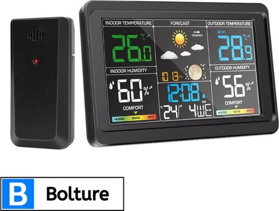 Bolture Kamerthermometer Binnentemperatuur Huisthermometer Kamer Thermometer Temperatuurmeter Binnen Digitaal Hygrometer
