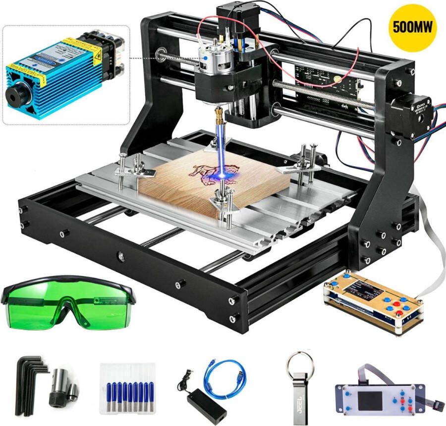 Bolture Laser Graveermachine Laser Engraver en Cutter Laser Snijder Snijmachine Graveerset Ultra Dunne Laser 500MW