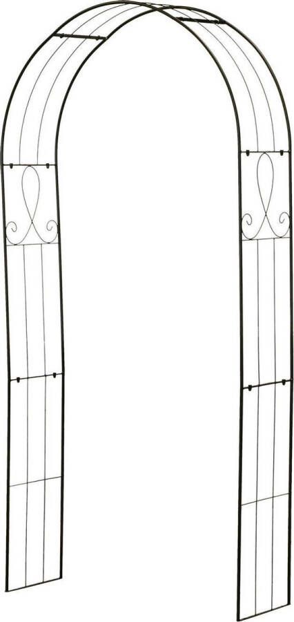 Merkloos Sans marque Rozenboog Oriana Metaal Donkerbruin H240cm Maat
