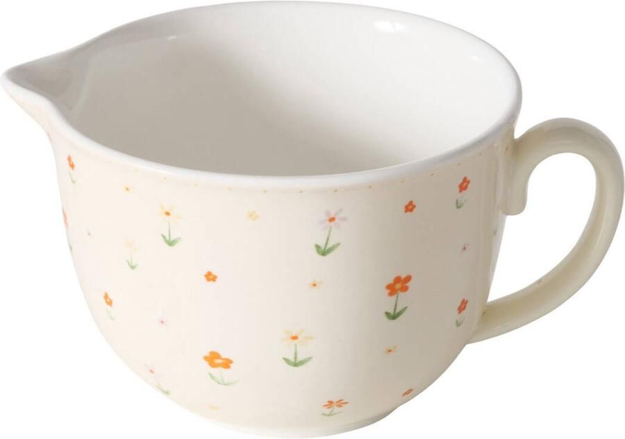 Boltze Home Boltze BLÜMI keramische mengkom met bloemmotief 2500 ml