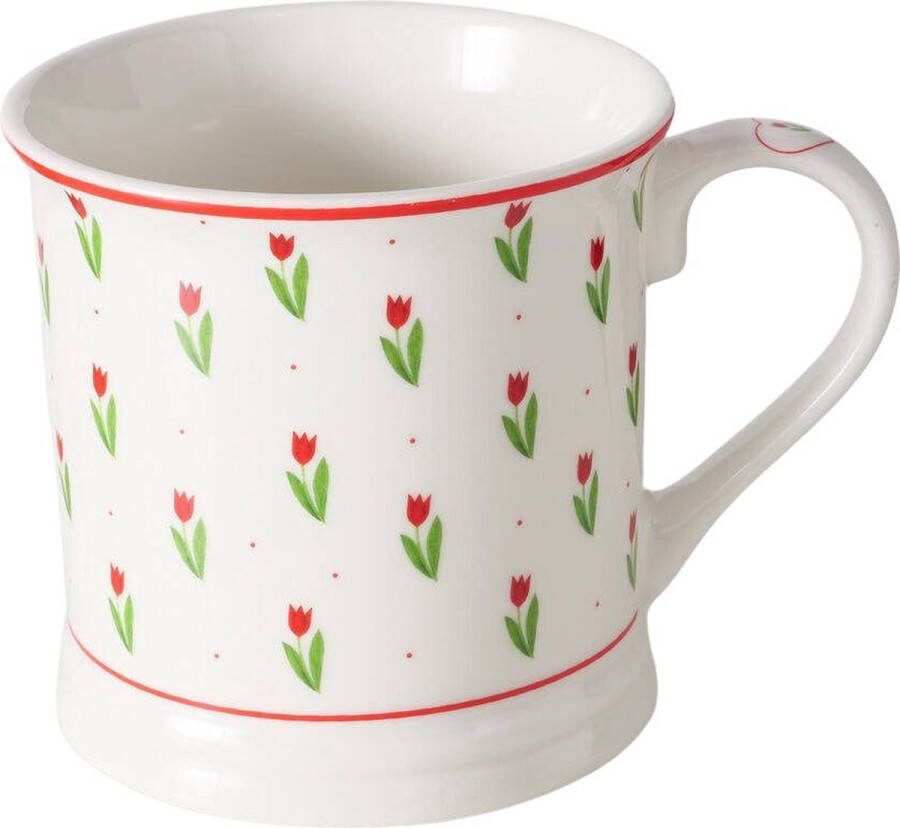 Boltze Home Mok voor koffie en thee DANIQUE tulpontwerp 420 ml