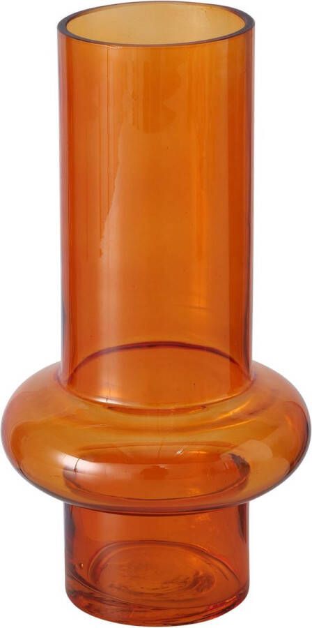 Boltze Moderne glazen vaas in de kleur oranje