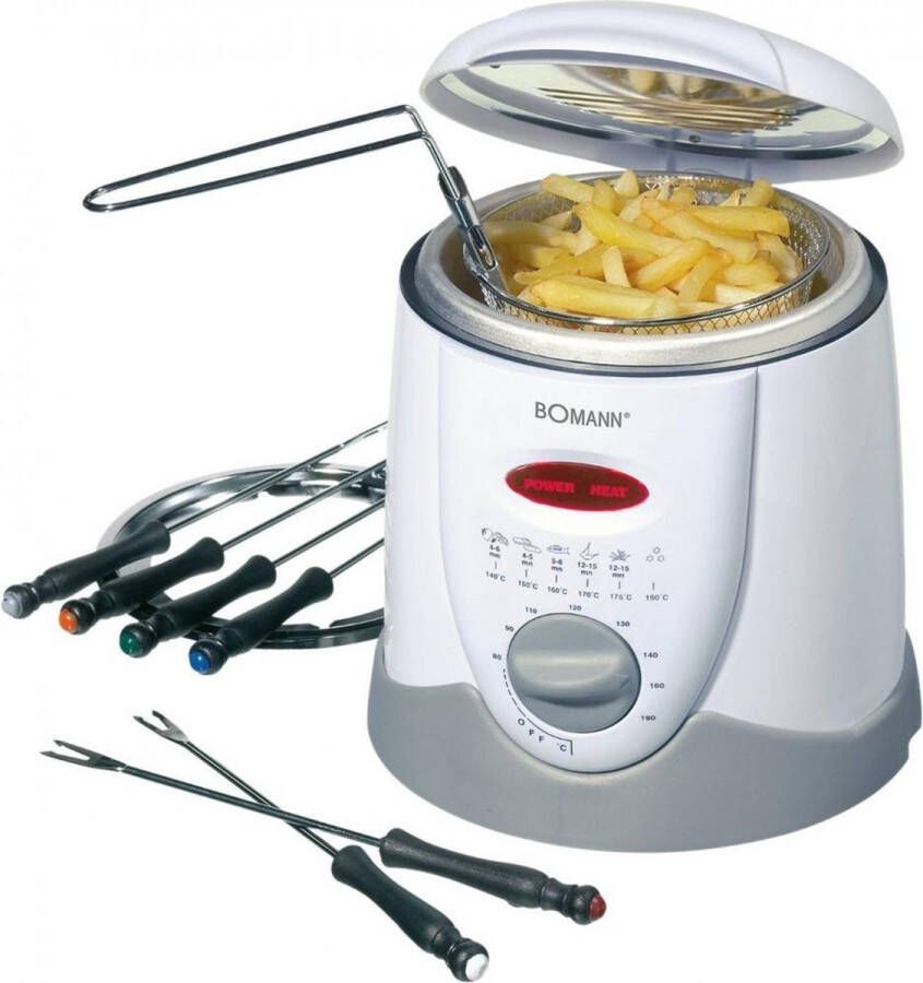 Bomann FFR 1290 CB 2 in 1 Elektrische fondue Mini Friteuse