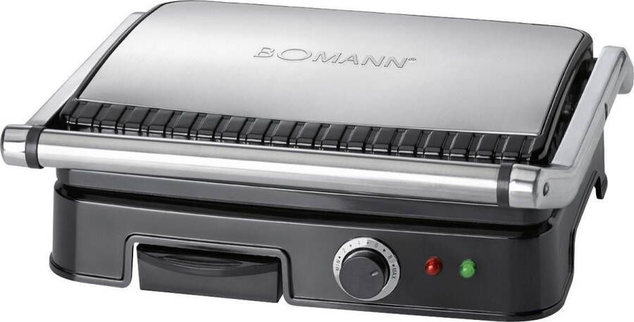 BOMANN Contactgrill KG 2242 CB zwart 29x23cm