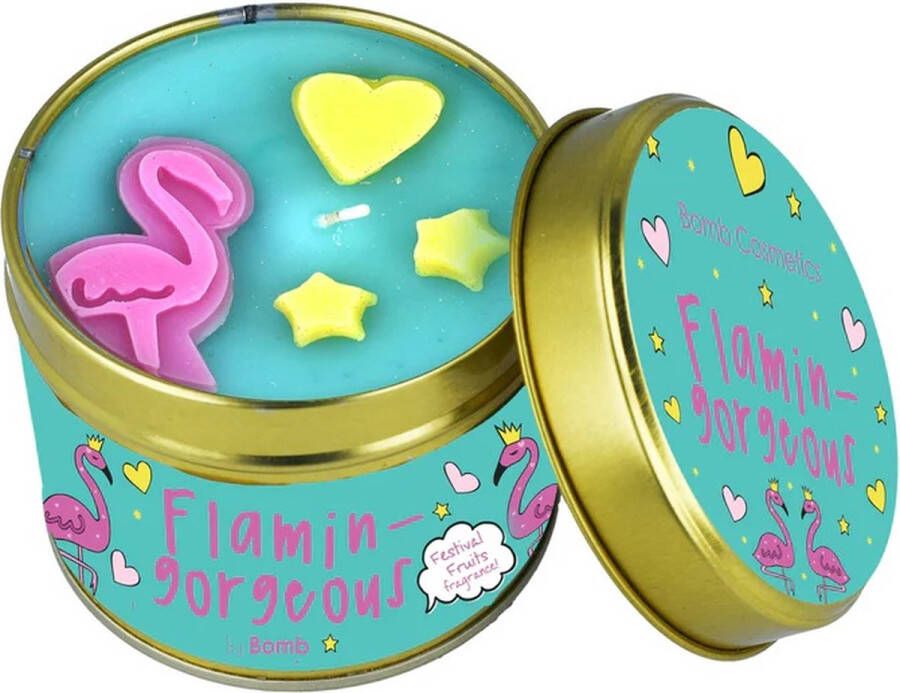Bomb Cosmetics Tinned Candle Flamingorgeous Geurkaars