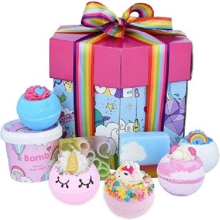 Bomb Cosmetics Unicorn geschenkset gift badmiddel bruisballen