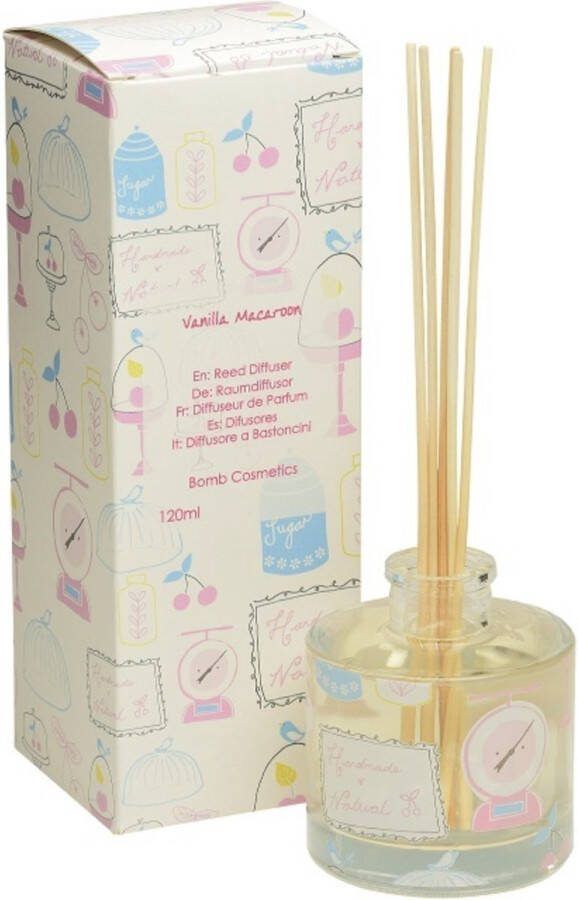 Bomb Cosmetics Vanilla Macaroon Reed Diffuser. (120ml)