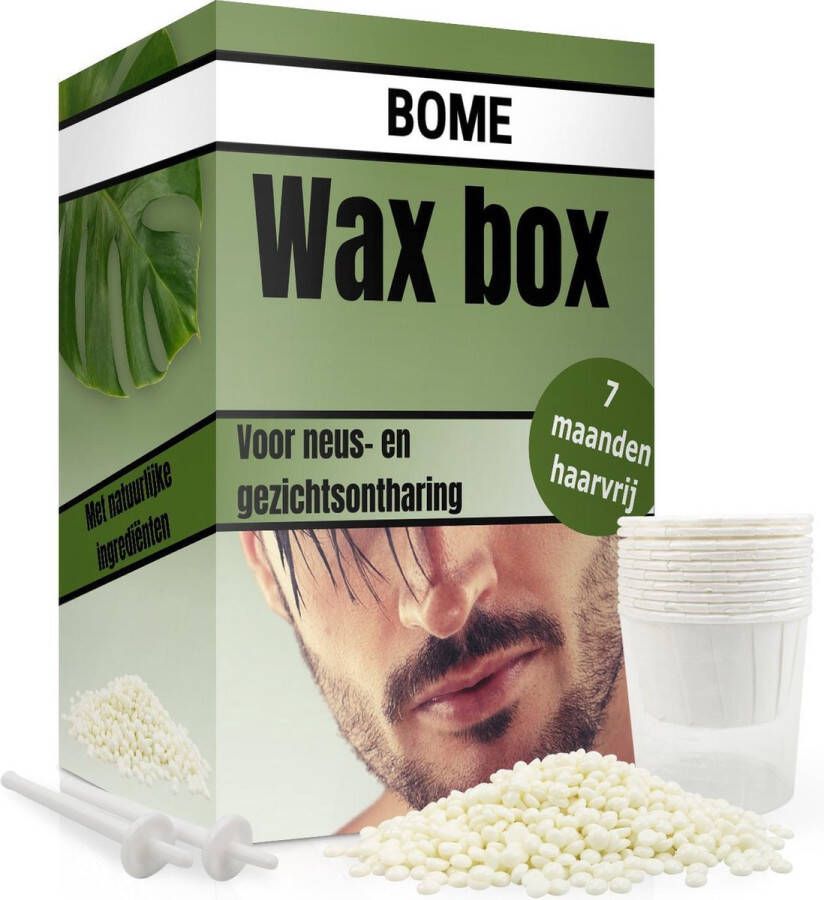 BOME Wax Box Set voor Neusontharing 7 Maanden Haarvrij Neustrimmer Met Natuurlijke Ingrediënten Neuswax Wax Ontharen Neushaar Wax