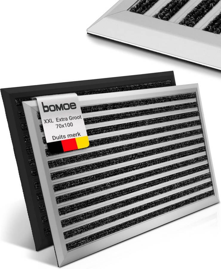Bomoe AluGant – XXL Aluminium Deurmat 70x100 cm – Vloermat Antislip Buiten & Binnen – Roestvrij Weerbestendig