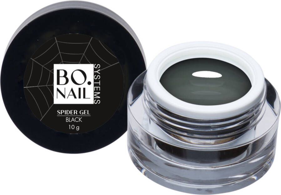 BO.Nail Spider Gel Black 10gr Topcoat gel polish Gel nagellak Gellac