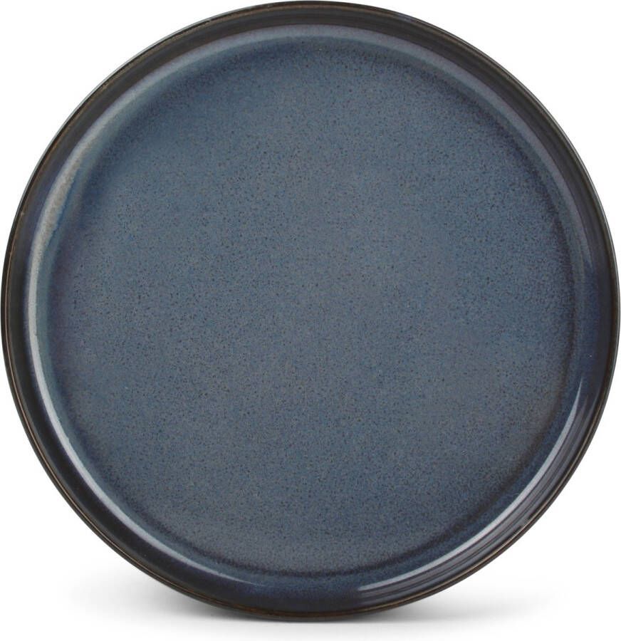 BonBistro Plat bord 20cm donker blauw Pila (Set van 3)