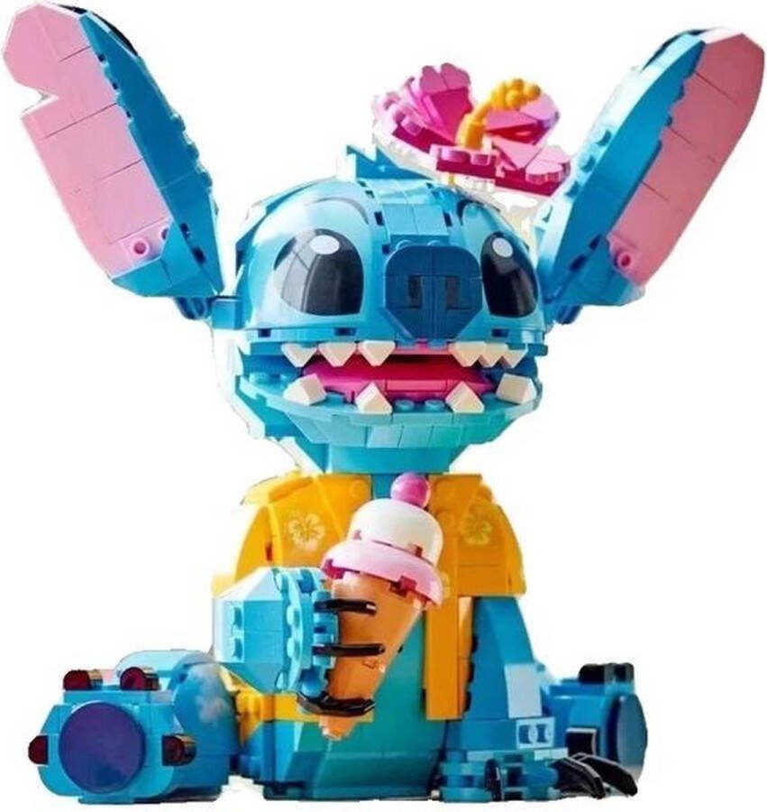 BonBonVibes Lillo Stit Blauw Beestje Bouwstenen Blauw Beestje Puzzelstenen Bouwstenen voor Kinderen Blauw Beestje Bouwpakket 730 Stuks Blauw Beestje 3D Puzzel voor Kinderen