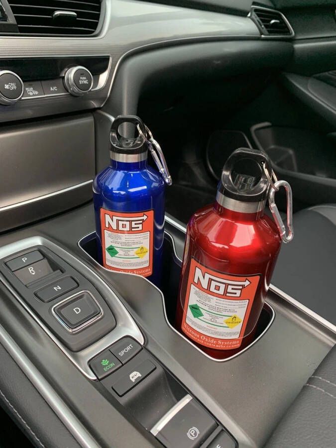BonBonVibes Nitro Nos Drinkfles Thermoskan Nitro Nos tuning drinkfles ideaal voor in de auto Car Tuning