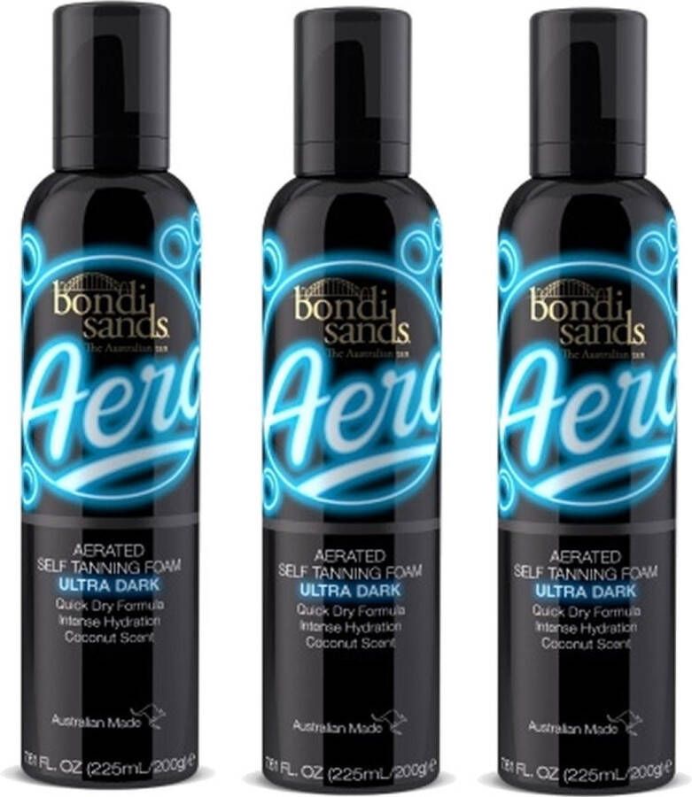 Bondi Sands Aero Self Tanning Foam Ultra Dark 3 pak