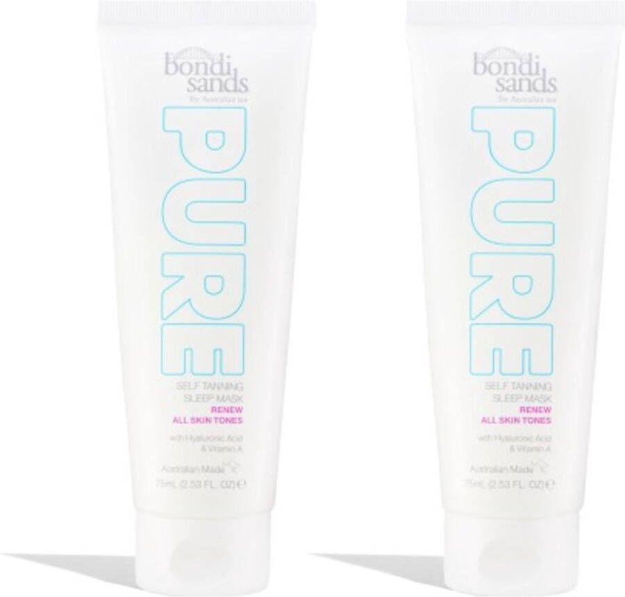 Bondi Sands Pure Self Tanning Sleep Mask Renew 2 Pak