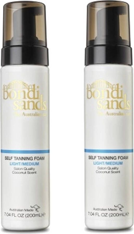 Bondi Sands Self Tanning Foam Light Medium 2 pak