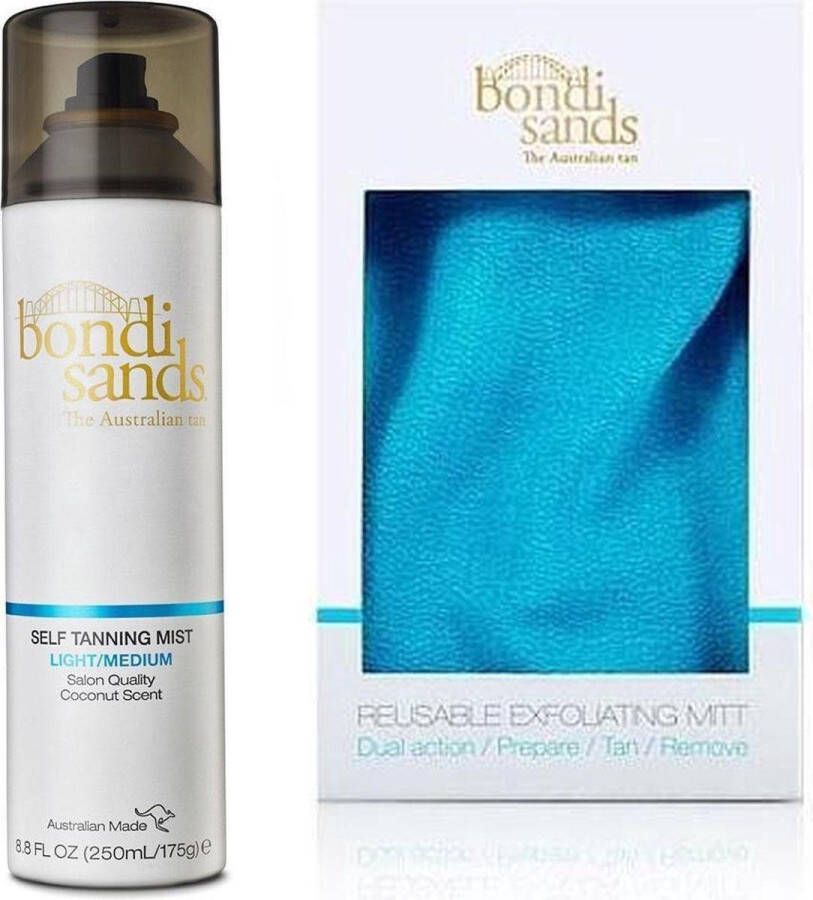 Bondi Sands Self Tanning Foam Light Medium en Reusable Exfoliating Mitt