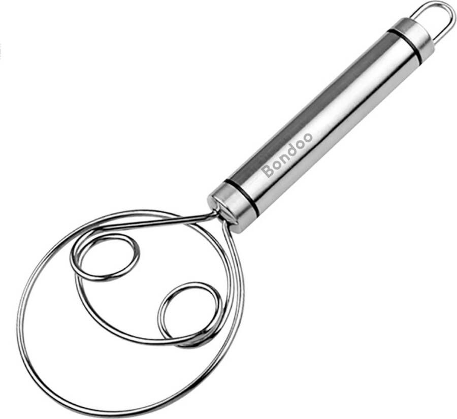 Bondoo Deegklopper Deense deegklopper Dubbele Ring Mini garde Deense deegklopper broodbak Spiraalgarde Deense deeggarde Deeg kloppen Eierkloppper