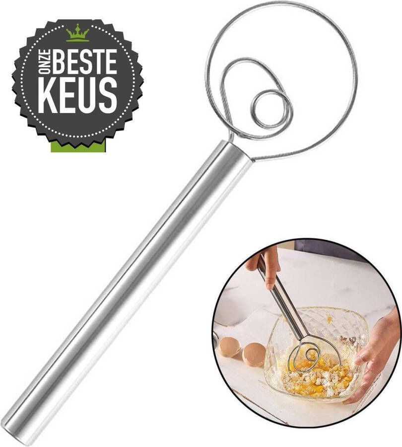 Bondoo Deense deegklopper RVS | 29 5 cm| Deeg garde | Danish whisk | Deense deeg garde | Deegklopper| Deegklopper deens | Originele Deense Deegklopper | RVS