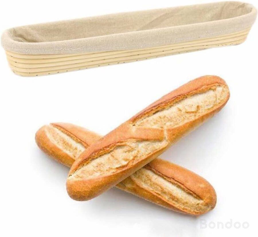 Bondoo rijsmand ovaal 44 cm rijsmandje ovaal stokbrood baguette