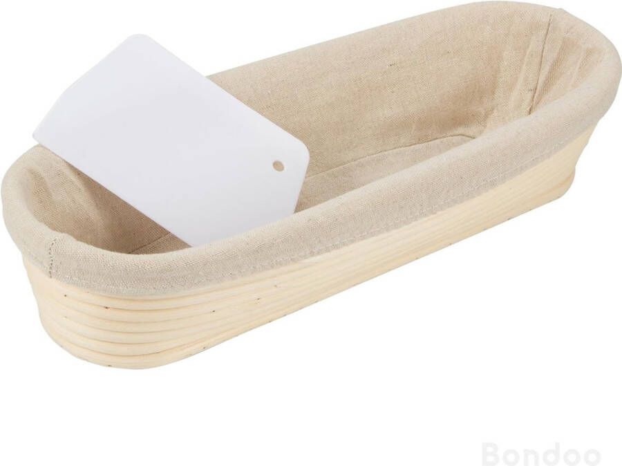 Bondoo rijsmandje ovaal 35 cm rijsmand ovaal stokbrood baguette