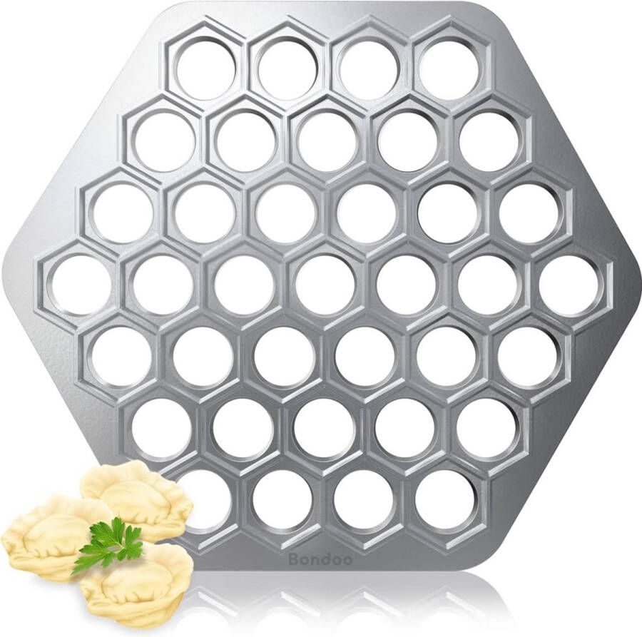Bondoo Russische Ravioli Maker Dumpling Vorm 37 vormpjes Pelmeni Metalen Vorm Siberische Pelmeni Vlees Dumpling Maker Machine Ravioli Snijder Ravioli vorm Raviolimakers Dumpling