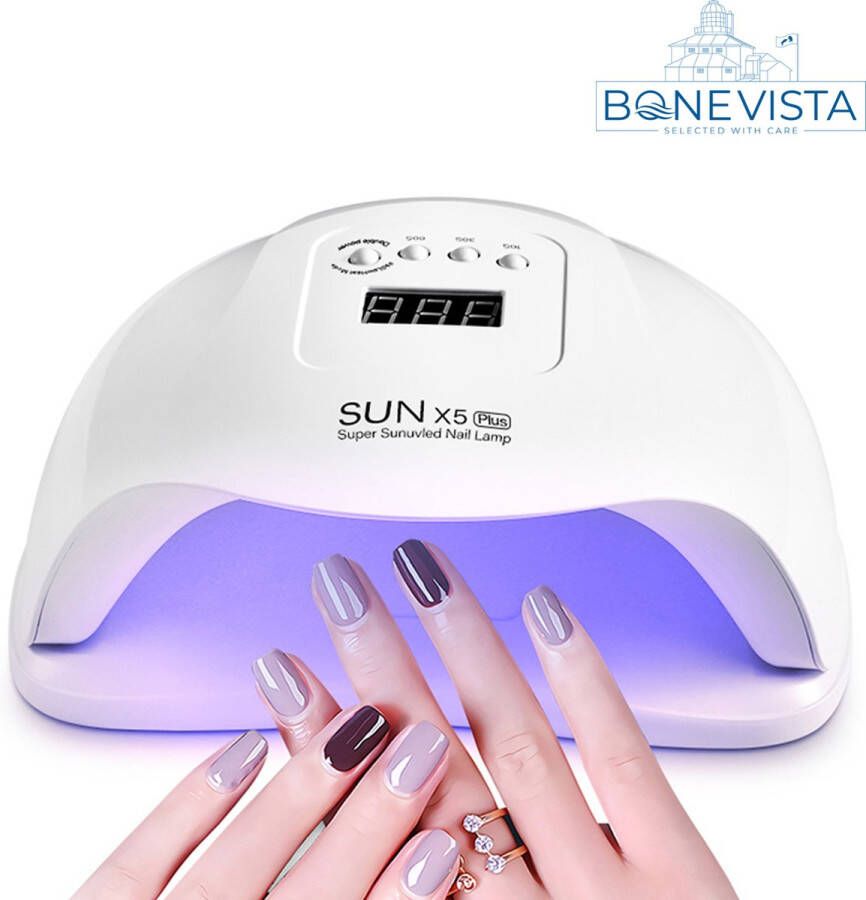 Bone Vista Sun 5 48W Wit Nageldroger Met UV LED Lamp Nagels Gellak Gelnagels Gel Nagellak Droger Nagellamp Nagel Lamp