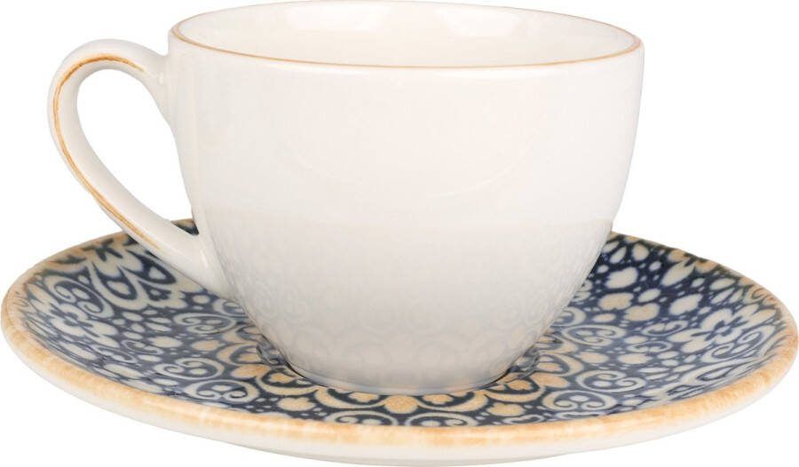 Bonna Alhambra Thee kopjes & schotel 230 cc Porselein set van 6