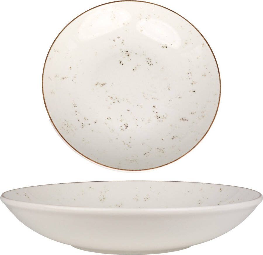 Bonna Diep bord Grain Porselein 25 cm (1300cc) set van 6