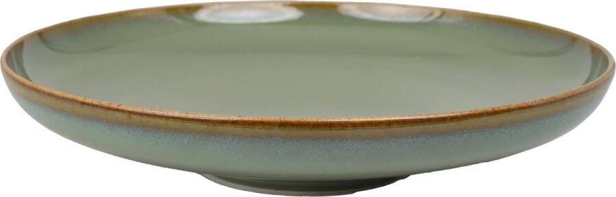 Bonna Diep bord Sage Hygge Porselein 25 cm (1300cc) set van 6